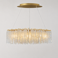 Snowfall Asfour Crystal Oval Branch Chandelier – 10-Light Dining Room & Kitchen Island Light